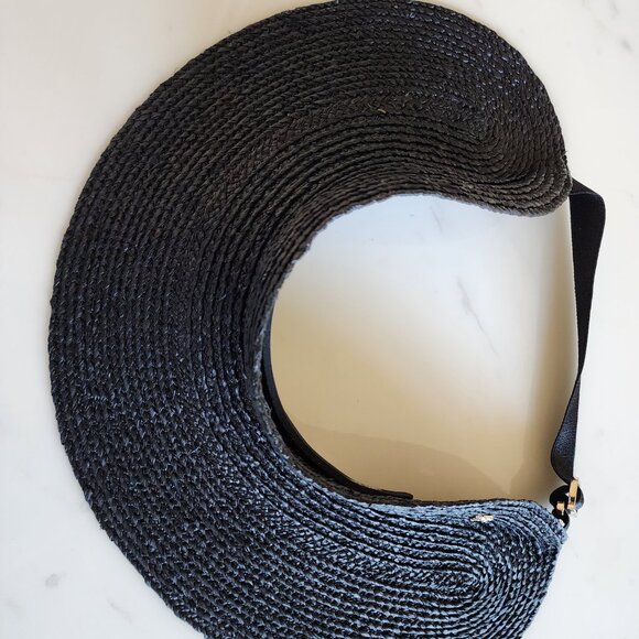 NWT Helen Kaminski Maris Raffia Visor Hat 🖤 (#165) - Picture 2 of 11